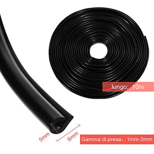 Rovtop 10M Guarnizione Porta Auto Gomma Striscia Bordo Protettore Striscia...