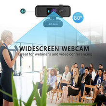 Carica l'immagine nel visualizzatore di Gallery, Webcam autofous HD 1080P con Microfono stereo, Jelly Comb Web camera USB Nero