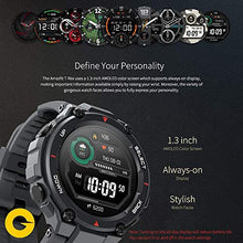 Carica l'immagine nel visualizzatore di Gallery, Amazfit T-Rex - Smartwatch sportivo – 20 giorni a batteria, 12 Nero