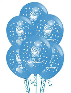 Palloncini Battesimo Azzurrro addobbi e decorazioni per feste party blu