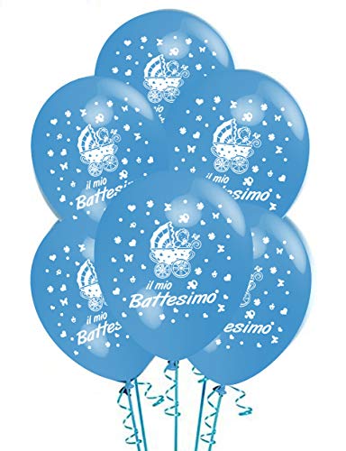 Palloncini Battesimo Azzurrro addobbi e decorazioni per feste party blu