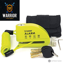 Carica l&#39;immagine nel visualizzatore di Gallery, Warrior WA6Y Lucchetto Antifurto Bloccadisco Allarme 110 Db Certificazione...