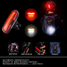 Carica l&#39;immagine nel visualizzatore di Gallery, OUNDEAL Luce Posteriore Bicicletta, per Bicicletta USB Ricaricabile,...