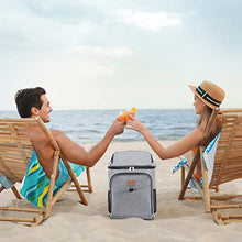 Carica l&#39;immagine nel visualizzatore di Gallery, Lifewit Borse Frigo Pranzo da 26L 34 Lattine, Borsa Termica Grande per Picnic a Prova di Perdite Portatile Morbida Cooler Box per Alimenti per Umo Donna per Outdoor/Picnic/Spiaggia/Campeggio, Grigio