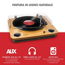 Carica l&#39;immagine nel visualizzatore di Gallery, ION Audio Max LP - Giradischi Vinili a tre velocità con Casse, Legno Chiaro