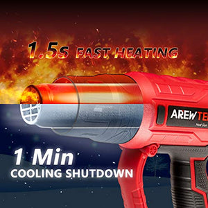 Pistola ad Aria Calda AREWTEC Termica Elettrica Professionale 2000W...