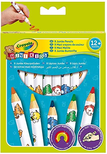 Crayola 3678, Mini Kids - Matitoni decorati, Età 12 Mesi, per Multicolore - Ilgrandebazar