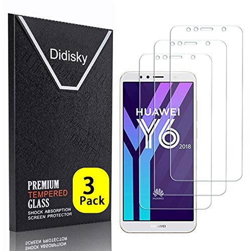 Didisky Vetro Temperato per Huawei Y6 2018/Honor 7A, [3 Pezzi] Pellicola... - Ilgrandebazar