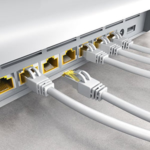 10m Cavo di Rete Cat 7 LAN Ethernet Gigabit 10000 Mbit s - 10,0m bianco - Ilgrandebazar