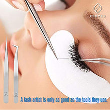 Carica l&#39;immagine nel visualizzatore di Gallery, FERYES Pinza a Punta Dritta e a Curva per Extension Ciglia con...