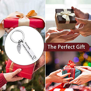 ortachiavi 2 Pcs, Portachiavi da Uomo Personalizzati per Auto, I Need You...
