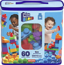 Carica l&#39;immagine nel visualizzatore di Gallery, Mega- Sacca Ecologica Blocchi da Costruzione, Giocattolo per Bambini 1+ Anni, Multicolore, 60 Pezzi, DCH55