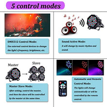 Carica l&#39;immagine nel visualizzatore di Gallery, Par LED,UKing 36x1W DMX512 RGB LED Luci Palco con Suono Attivato e... - Ilgrandebazar