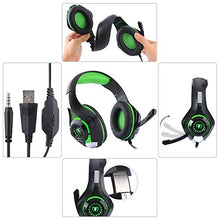 Carica l'immagine nel visualizzatore di Gallery, Samoleus Cuffie Gaming per PS4, Headset con Microfono, Verde