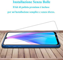 Carica l&#39;immagine nel visualizzatore di Gallery, Flysee Vetro Temperato per Xiaomi Redmi Note 8T, [3 Pezzi] Pellicola Protettiva per Xiaomi Redmi Note 8T, Anti-Graffio, Senza Bolle, 9H Durezza, Custodia Compatible, Facile da Installare