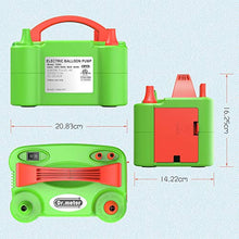 Carica l&#39;immagine nel visualizzatore di Gallery, Dr.meter Pompa Elettrica, Elettronica di Gonfiaggio Verde + Arancione - Ilgrandebazar