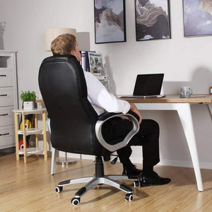 SONGMICS Sedia da UfficioStabile, Resistente, 73 x 70 x 122 cm, Nero - Ilgrandebazar