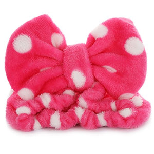 Hairizone - Set di 2 fasce elastiche per capelli con fiocco, Pink/Roseo - Ilgrandebazar