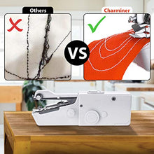 Carica l'immagine nel visualizzatore di Gallery, Charminer Mini Macchina da Cucire Portatile, DIY Bianco - Ilgrandebazar