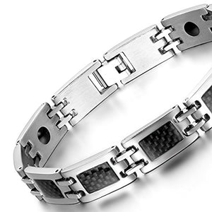 OIDEA Bracciale Braccialetto per Uomo in Acciaio Inox con... - Ilgrandebazar