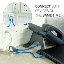Carica l&#39;immagine nel visualizzatore di Gallery, kwmobile 2X Adattatore Splitter sdoppiatore - duplicatore Cavo Rete LAN 2x - Ilgrandebazar