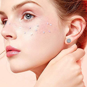 Remebe Orecchini Ragazza Ipoallergenico, 100 Paia Colorati Fatti a...