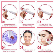 Carica l&#39;immagine nel visualizzatore di Gallery, Xtrabeauty 3 in 1 Titanium Derma roller- 3 separato sostituibile 3-in-1 White