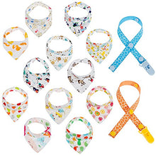 Carica l&#39;immagine nel visualizzatore di Gallery, Lictin 12 x Bavaglini Bandana Bimbo - Neonato con Multicolore - Ilgrandebazar