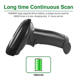 NETUM Lettore Codici a Barre Wireless/USB 2.0 Anfibio / 2.4Ghz Barcode...