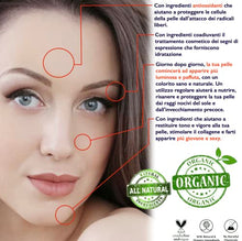 Carica l'immagine nel visualizzatore di Gallery, 60ml. Bio Siero con Acido Ialuronico Puro a 3 pesi Molecolari+Vitamina C -Noti Agenti Antirughe/Antietà. Biologico/Vegano. Siero Viso e Contorno Occhi Idratante/Illuminante. Dermatologicamente Testato