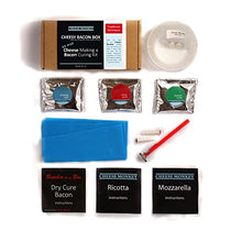 Carica l&#39;immagine nel visualizzatore di Gallery, Cheesy Bacon Box - Kit per la preparazione del formaggio e kit cura...