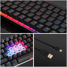Carica l&#39;immagine nel visualizzatore di Gallery, Ajazz AK33 Tastiera Meccanica Gaming Switches Blu RGB,Tastiera da 82 teclado