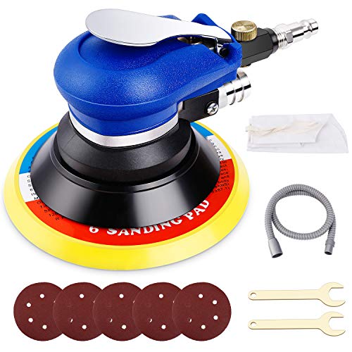 Amzdeal Levigatrice Rotorbitale Pneumatica Eccentrica Smerigliatrice Palmare...