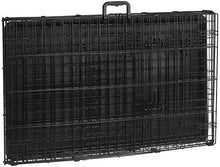 Carica l&#39;immagine nel visualizzatore di Gallery, AmazonBasics - Gabbia in metallo pieghevole per cani, Portiera Doppia, 91 cm