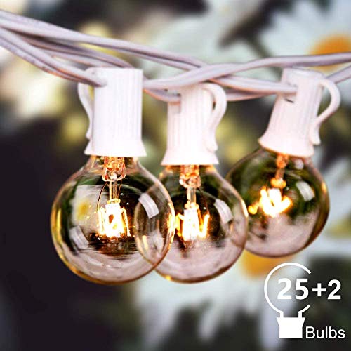 Catene luminose Esterno,G40 50FT 27 lampadine luci all'aperto Della Corda...