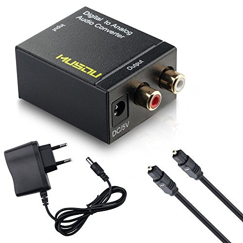 Musou Audio DAC Convertitore Digitale Analogico, Ottico o Coassiale Toslink...
