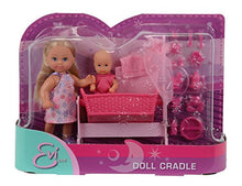 Carica l&#39;immagine nel visualizzatore di Gallery, Simba Evi Love, Bambola con Bambino, Culla e Accessori, 105736242001 ,...