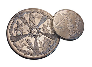 russo speciale limitata ° anniversario WW 2 Victory set di 2 monete argento...