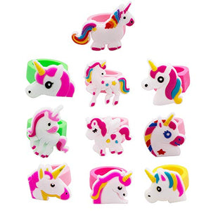 SPECOOL 32PCS Portachiavi Unicorno Bracciale, Anelli di Unicorno... - Ilgrandebazar