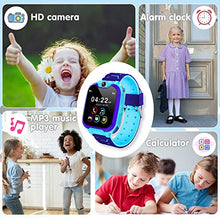Carica l&#39;immagine nel visualizzatore di Gallery, Smartwatch per Bambini con Telefono, Orologio Intelligente con 16 Giochi Chiamata Musicale SOS Touchscreen Fotocamera, Smart Watch per Ragazzi Ragazze Regalo di Compleanno[Scheda SD integrata]