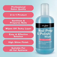Carica l'immagine nel visualizzatore di Gallery, Mylee Nail Prep &amp; Polish Wipe + Gel Remover 250ml, Solvente Premium di alta...