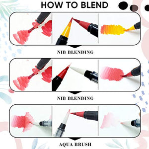 CH HAICHENG 36 Pezzi Pennarelli per acquerello e Journal Stencils, 24... - Ilgrandebazar