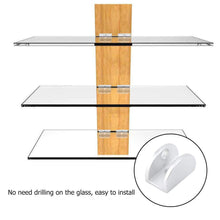 Carica l&#39;immagine nel visualizzatore di Gallery, Garosa 4Pcs Morsetti di Vetro Space Glass Shelf Bracket S-5mm-8mm