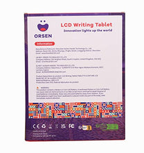 Carica l'immagine nel visualizzatore di Gallery, ORSEN Tavoletta Grafica da Scrittura LCD da 8.5 Pollici, Lavagna per Bambini Lavagnetta Cancellabile Giocattolo per 2 3 4 5 6 7 anni Regali di Compleanno per Ragazzi, Verde