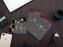 Carica l'immagine nel visualizzatore di Gallery, Gutwerk Blocco RFID | Custodia Protettiva NFC Antistrappo [12+2 pezzi] | Carte di Credito, Bancomat, Carta d'Identità Elettronica, Passaporto|100% di sicurezza contro il furto di dati personali