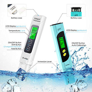 Dustgo Tester PH/TDS&EC 4 in 1 Set Misuratore digitale della qualità...