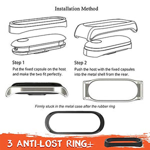 AHANGA Cinturino per Mi Band 4 Xiaomi 3 Cinturini Perlina Nero - Ilgrandebazar