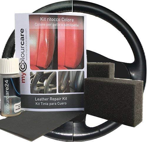 Kit ritocco Vernice Nero per Volante - Spallina - Seduta in Pelle Eco-Pelle...