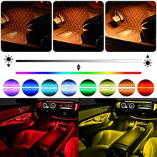 Carica l'immagine nel visualizzatore di Gallery, Luci LED Interne Auto, 4 Strisce 48 Lampadine Multicolore Impermeabili, Kit...