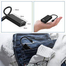 Carica l&#39;immagine nel visualizzatore di Gallery, Adattatore cavo MHL Micro USB a HDMI, a HDMI 1080P Convertitore nero - Ilgrandebazar